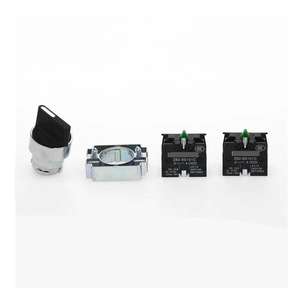 Amazon.com: KOKYLEZN 22mm XB2-BD33 3 Position 2NO Knob Switch 10A